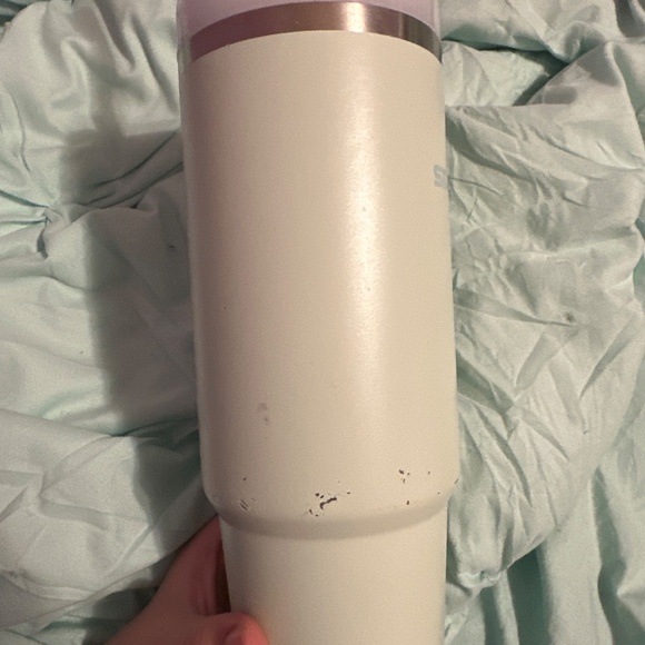 Stanley kinda mint green bluish a lot damaged but perfect for bedazzling - Picture 3 of 6